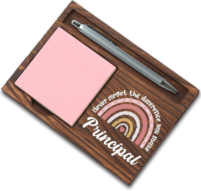 SunyJone Principal Gifts, Thank You Appreciation Gifts for Principal Week Graduation Birthday Christmas School Office Desk Self-Stick Note Pad Holders SBB7 - Image 1